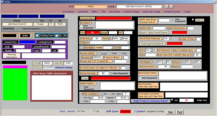 Realtor / Home buyer and seller database for Allen, Plano, McKinney, Lucas, Frisco, Sherman, Garland, Richardson ,Texas