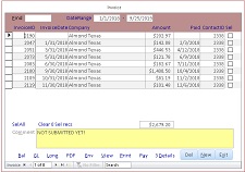invoices, inventory, general ledger, accounts receivable