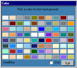MS Access Color Form for lawn landscaping pest sales in Dallas Collin TX
