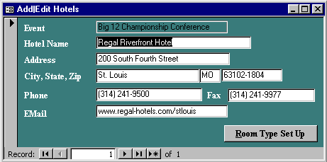 Hotel Form