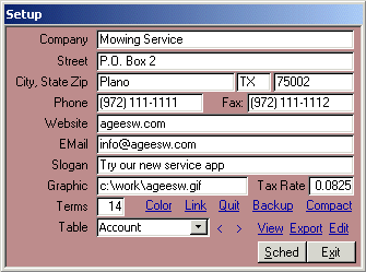 Lawn Care Service application