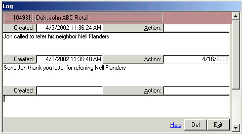 MLM history audit log