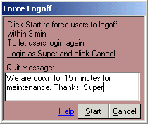 Microsoft Access form to force users out of MLM application in Dallas Collin TX